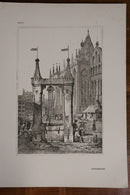 1915 The Studio Sketches by Samuel Prout Antiquarian Architecture & Art Magazine-5