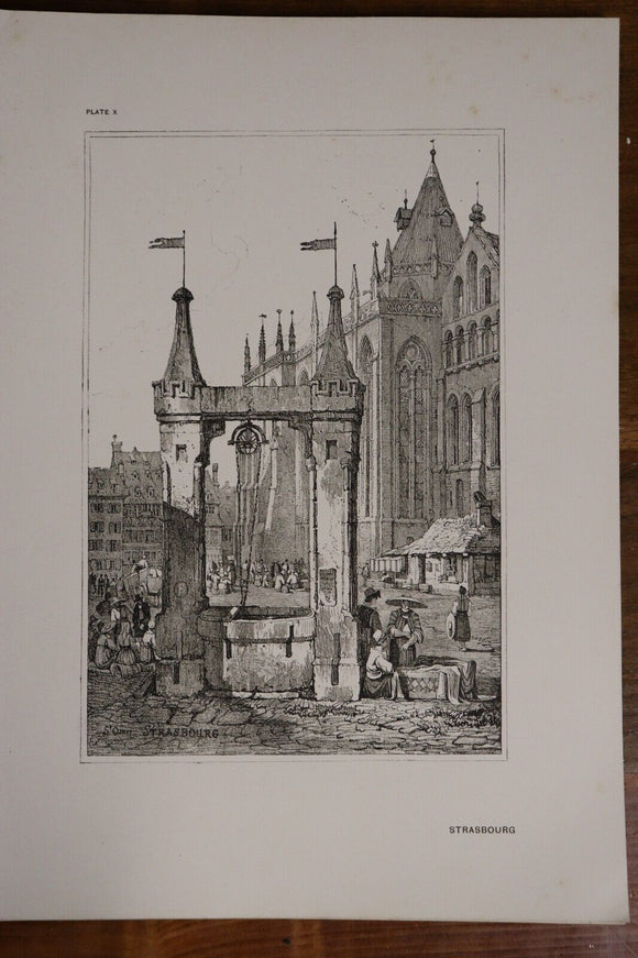 1915 The Studio Sketches by Samuel Prout Antiquarian Architecture & Art Magazine