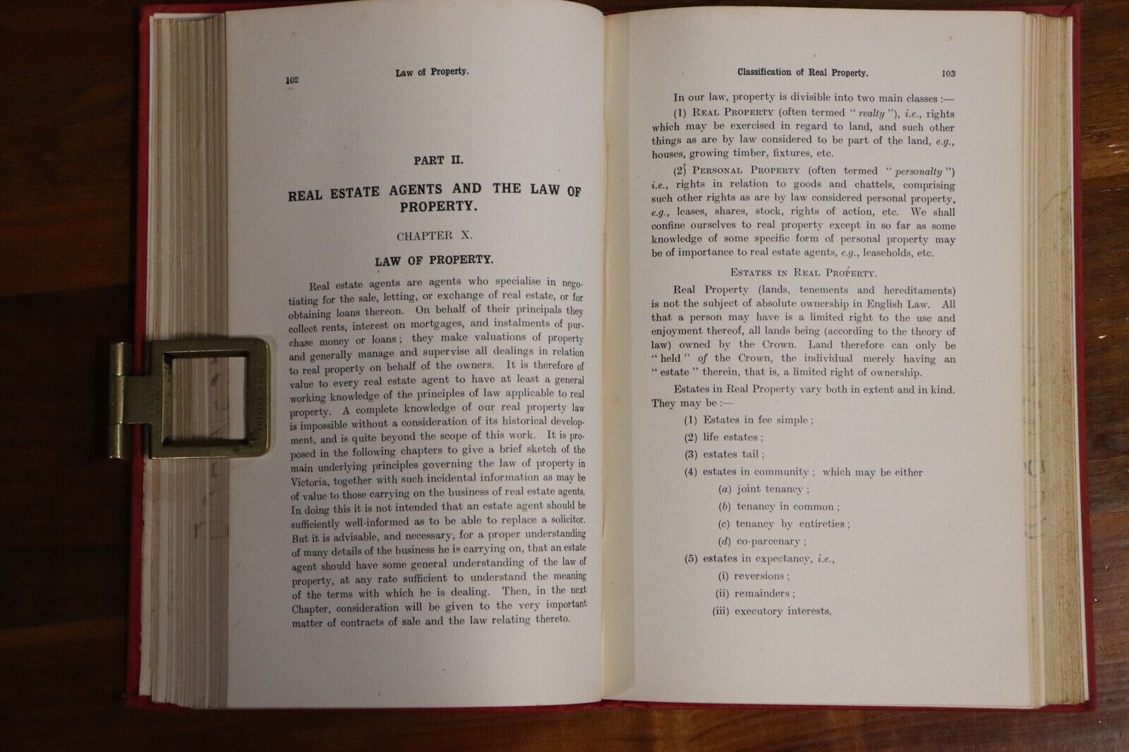 1925 The Law Relating To Estate Agents & Auctioneers Australian History Book