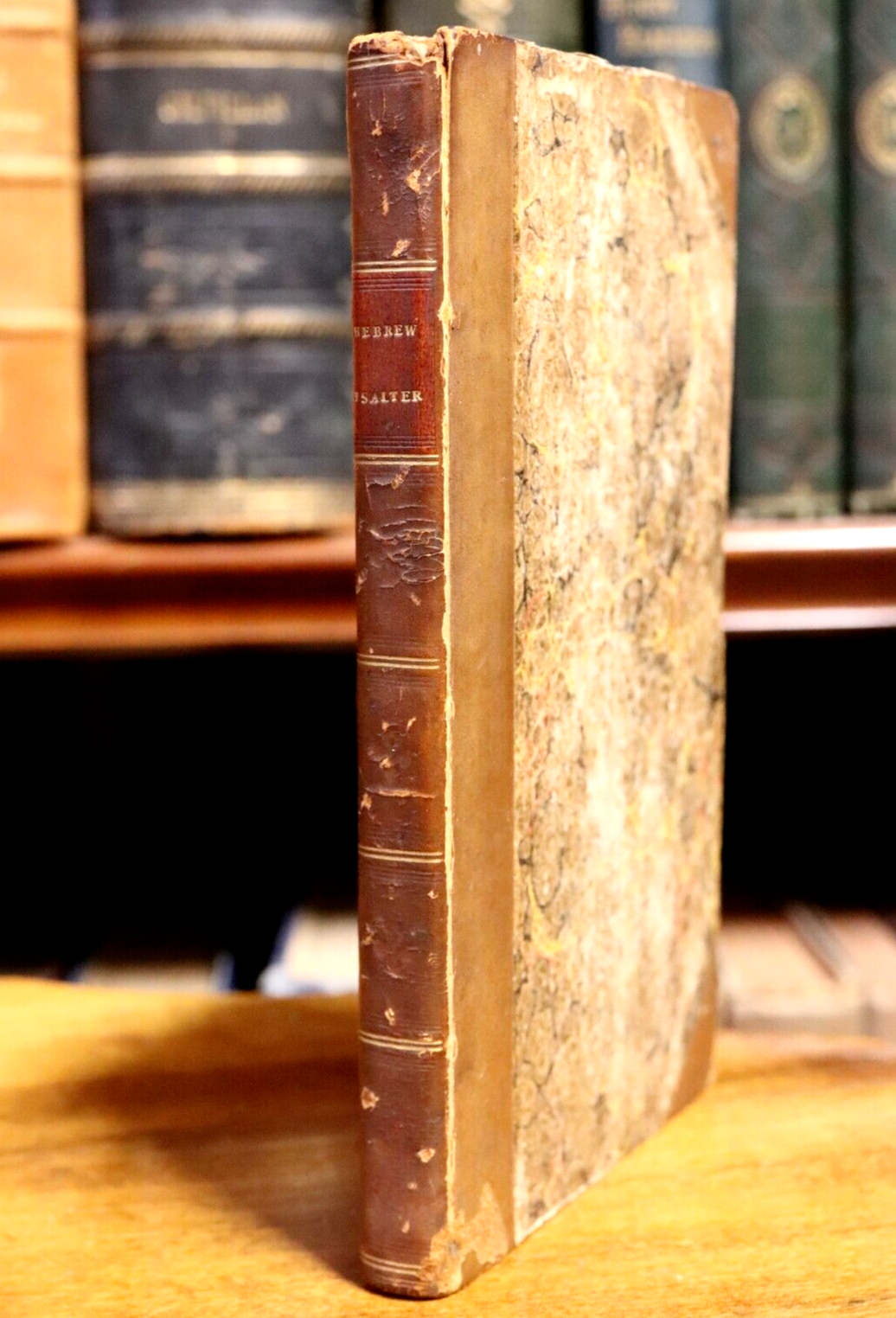 1820 The Hebrew Psalter or Psalms of David Antiquarian Jewish History Book