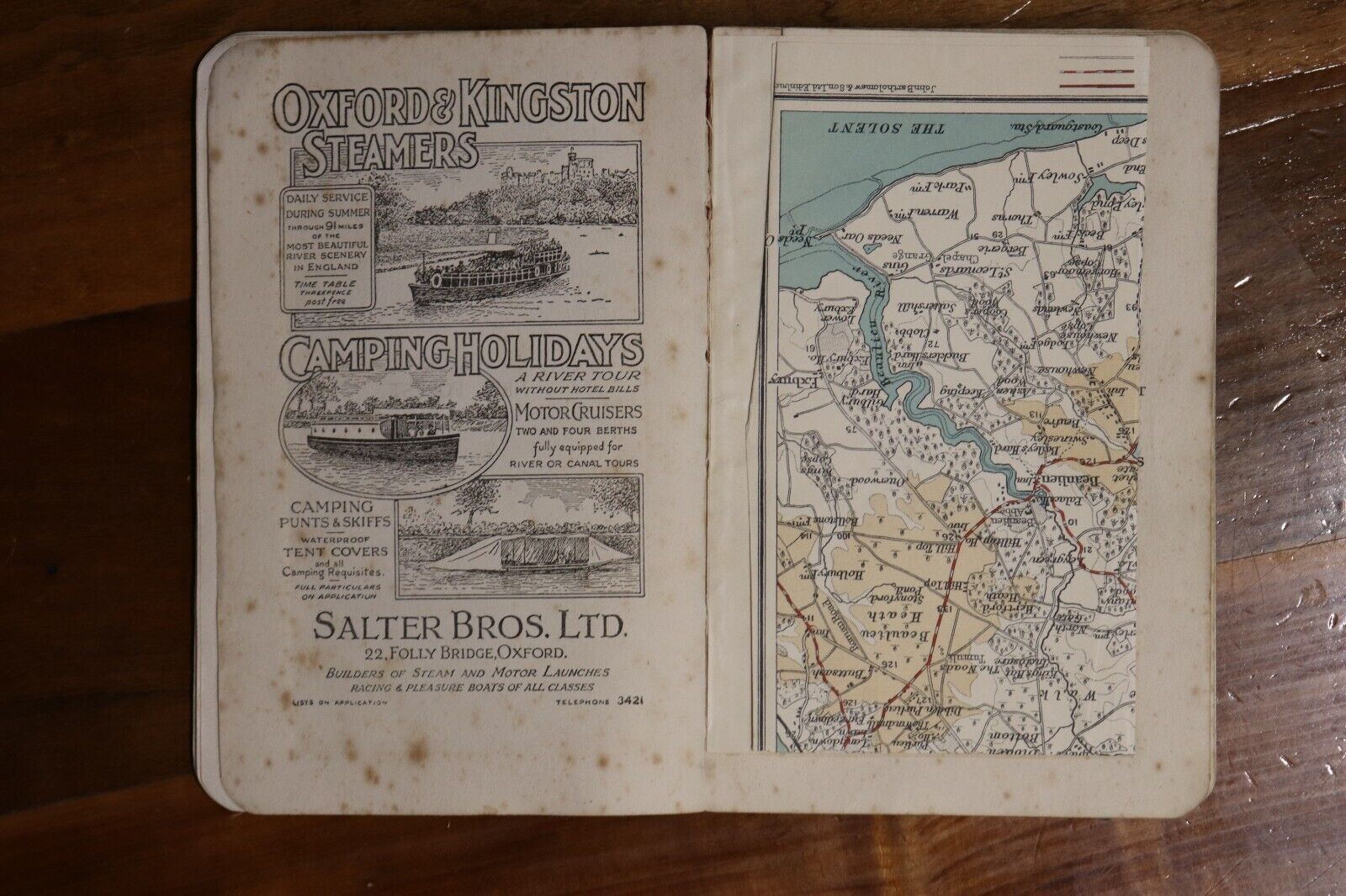 1940 Guide To New Forest: Ward Lock & Co Antique Travel Guide Book w/Maps