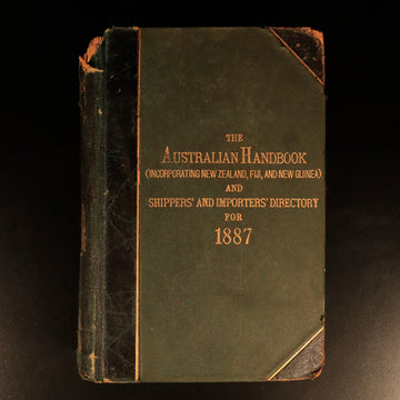 1887 Australian Handbook Directory Business Guide Colonial History Book Maps