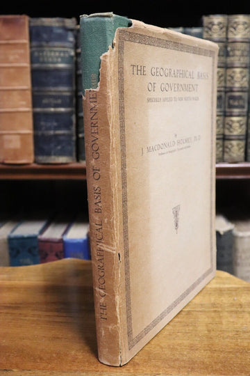 1944 The Geographical Basis Of Government NSW Australian Political History Book - 0