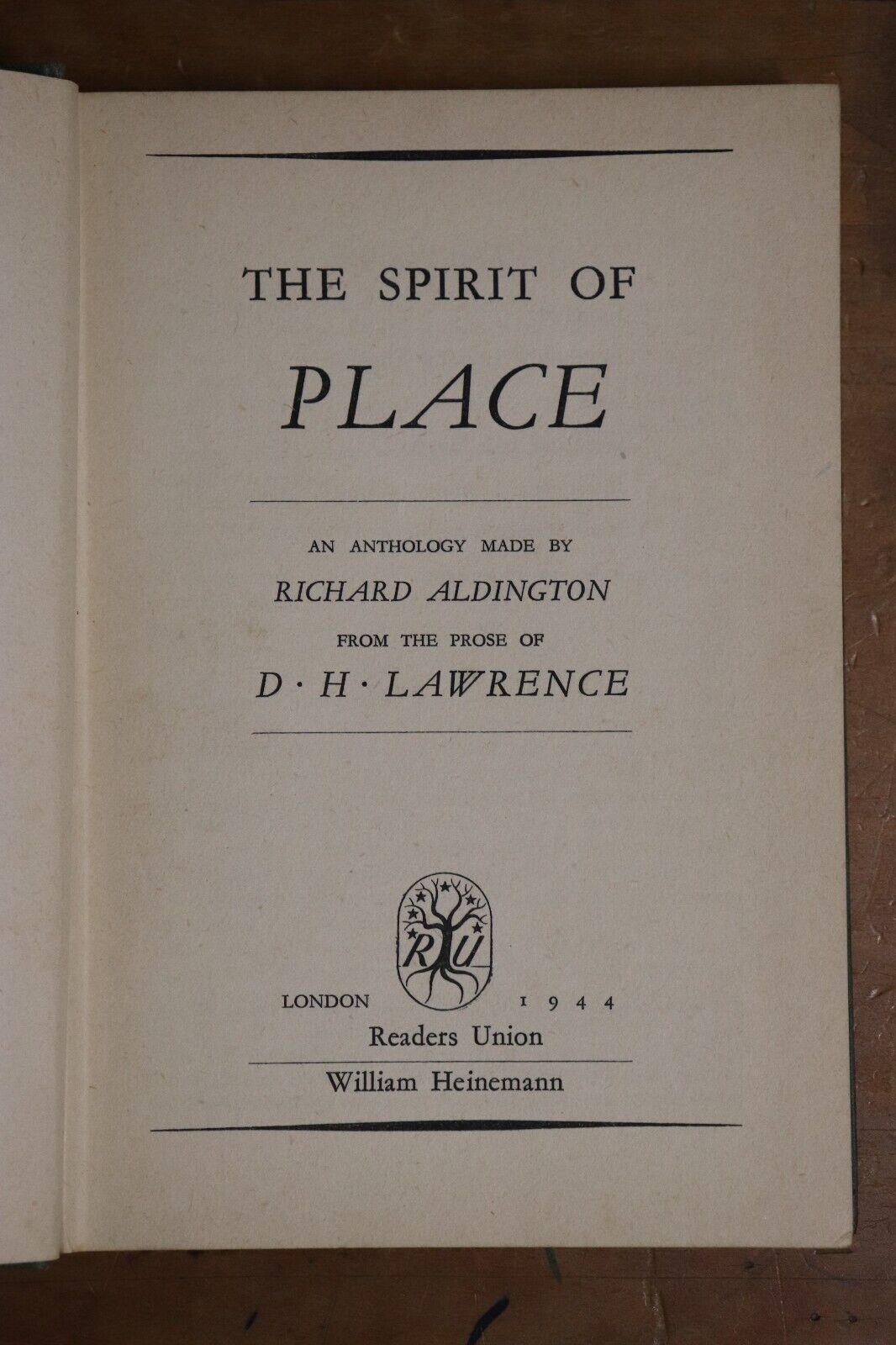 1944 The Spirit Of Place: Prose Of D.H. Lawrence Vintage British Literature Book - 0