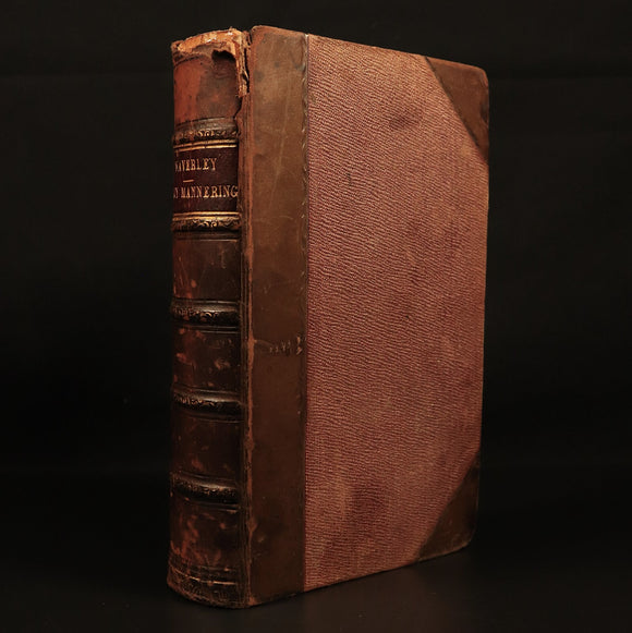 1862 Waverley or Sixty Years Since by Walter Scott Antique Fiction Book