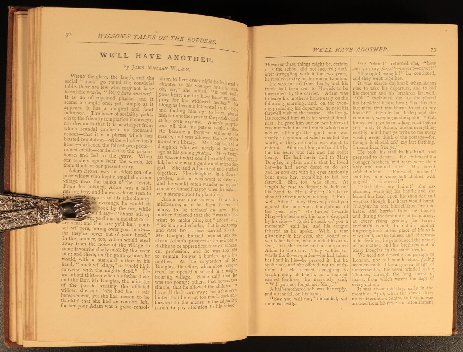 c1885 Wilson's Tales Of The Borders Antique Scottish History Literature Book