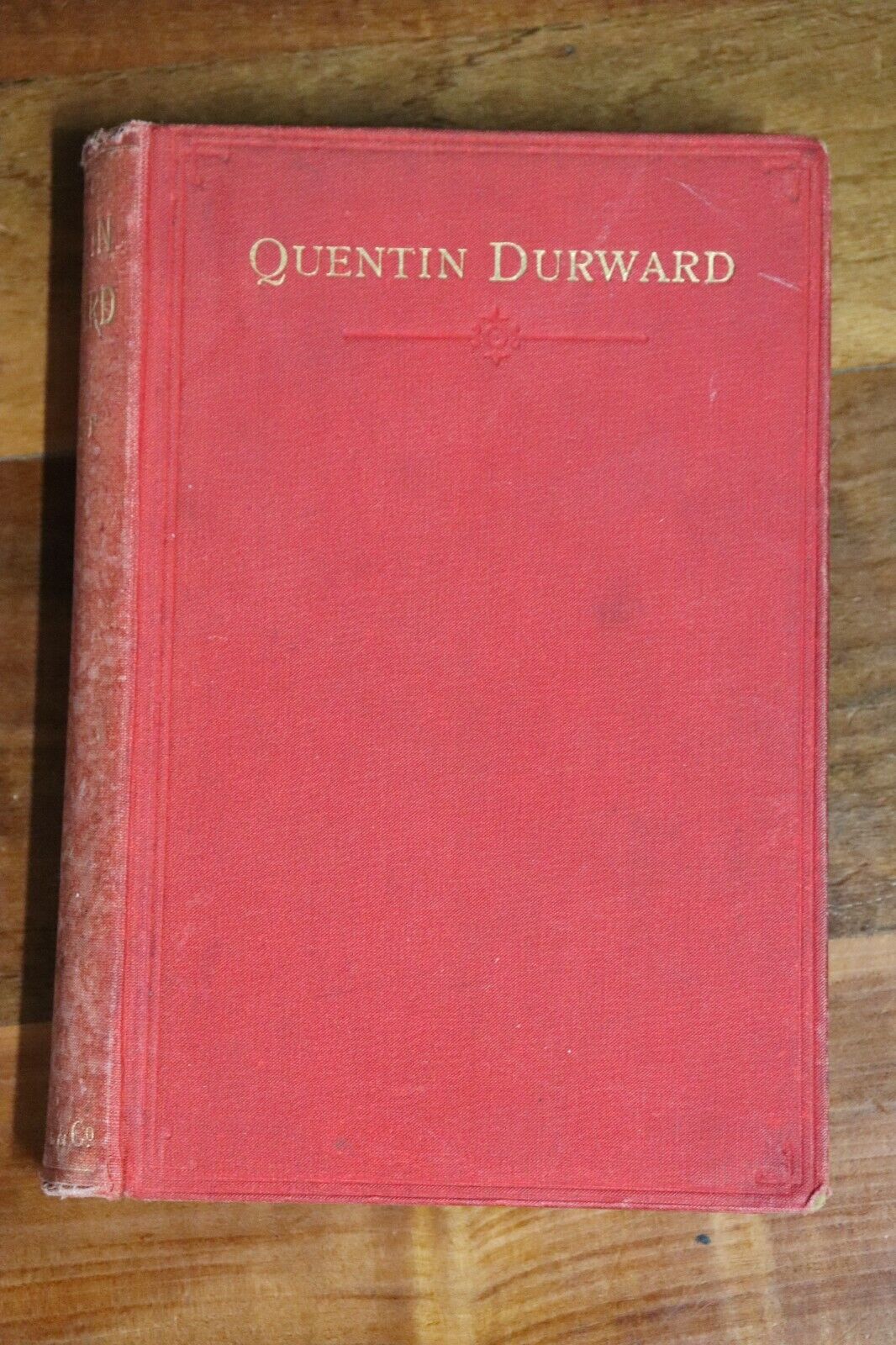 c1910 Quentin Durward by Sir Walter Scott Antique British Fiction Book