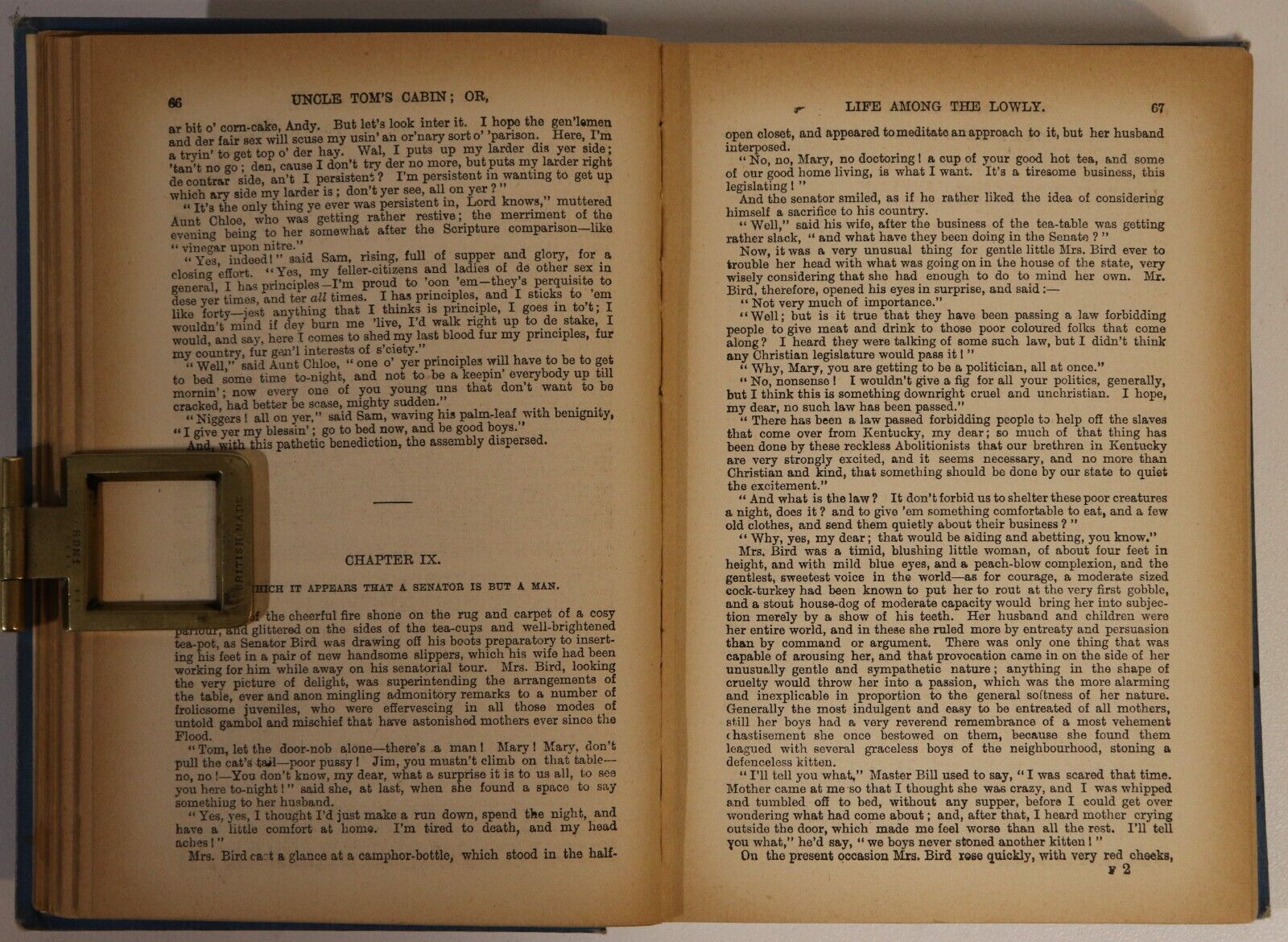 c1905 Uncle Tom's Cabin by Harriet Beecher Stowe Antique American Fiction Book