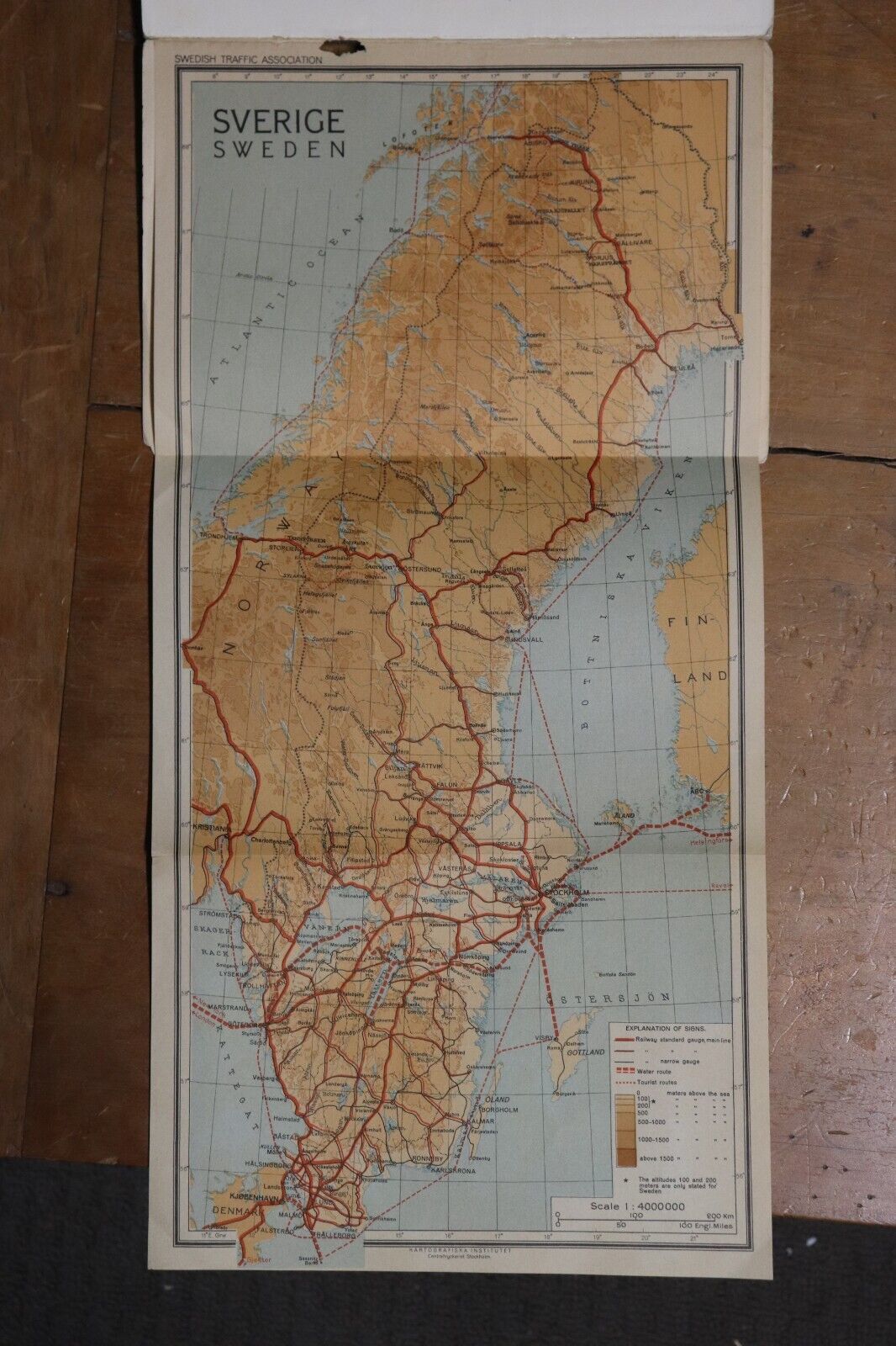 1923 A Book About Sweden Antique Swedish History Travel Guide Book w/Map