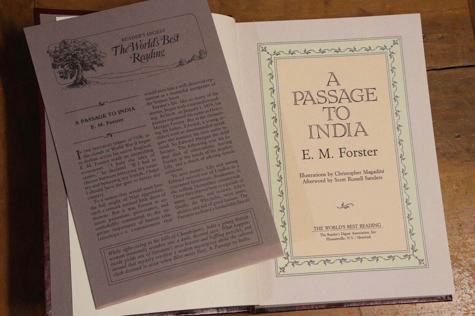 1989 A Passage to India by by E.M. Forster Readers Digest Literature Book