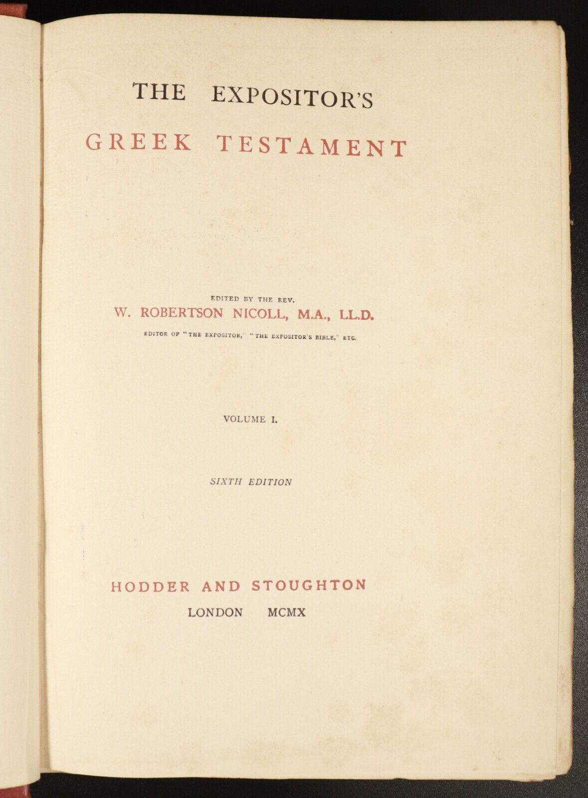 1910 5vol The Expositor's Greek Testament Antique Theology Book Set W.R. Nicoll