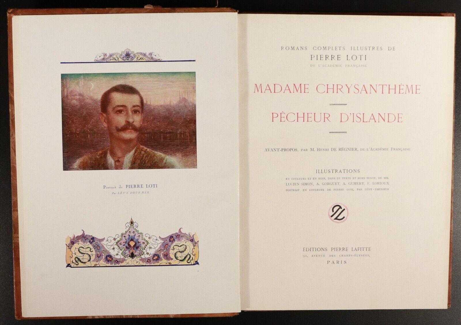 1923 5vol Romans Complets Illustres De Pierre Loti Antique French Fiction Books