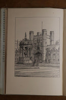1942 Architecture In Cambridge: Theodore Fyfe Antique British Architecture Book-5