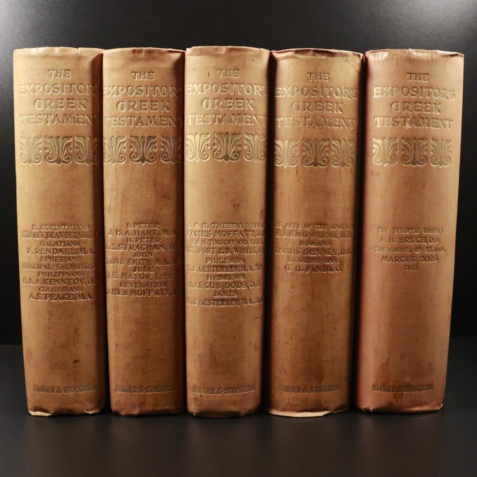 1910 5vol The Expositor's Greek Testament Antique Theology Book Set W.R. Nicoll