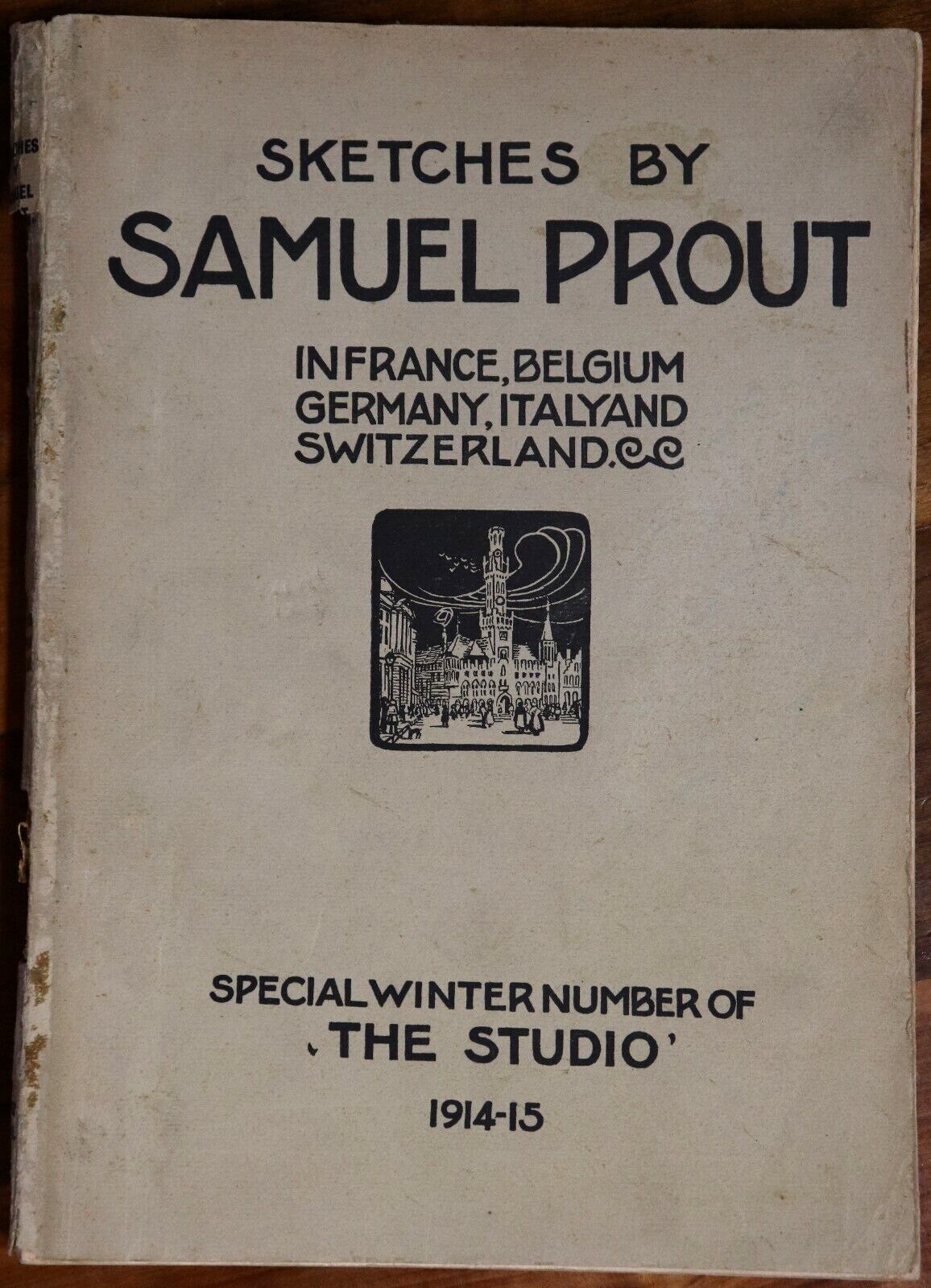 1915 The Studio Sketches by Samuel Prout Antiquarian Architecture & Art Magazine