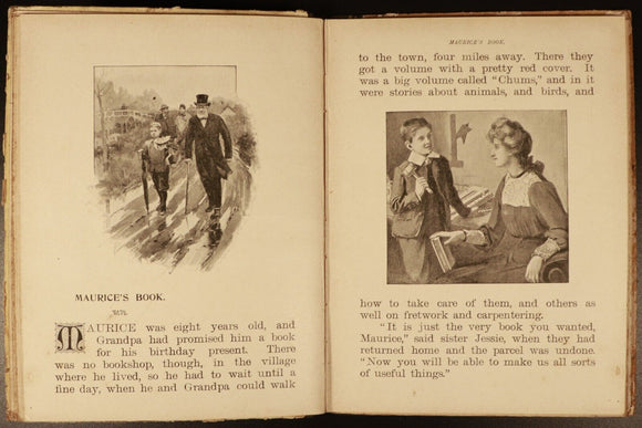 1906 Tiny Tales For Very Little People Antique Illustrated Children's Book