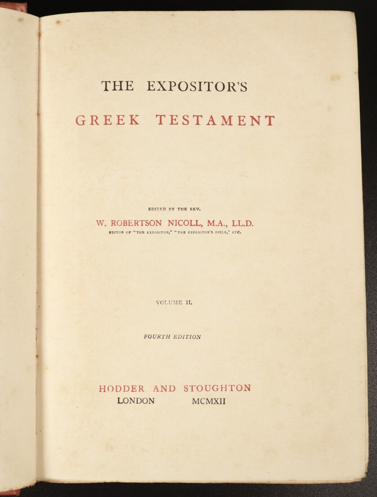 1910 5vol The Expositor's Greek Testament Antique Theology Book Set W.R. Nicoll