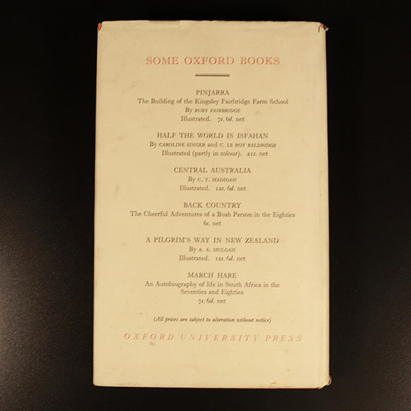 1936 Cobbers by Thomas Wood Antique Australian History Book England To Tasmania