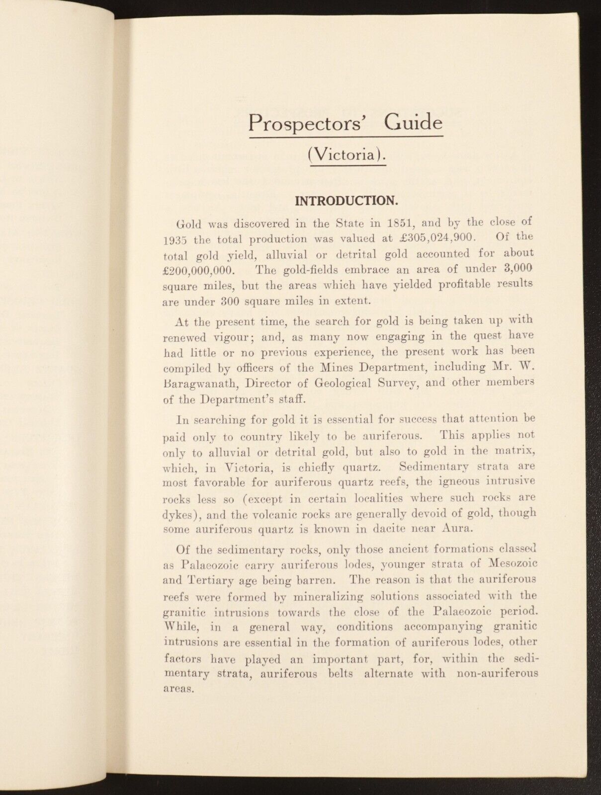 1936 Prospectors' Guide (Victoria) Australian Gold Mining History Reference Book