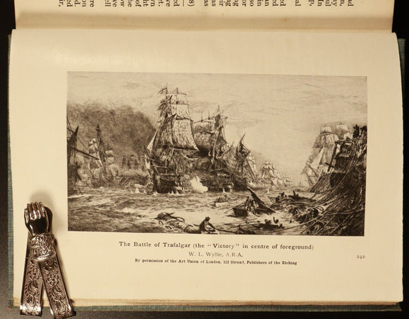 1915 The Story Of Nelson by HFB Wheeler Antique British Military History Book