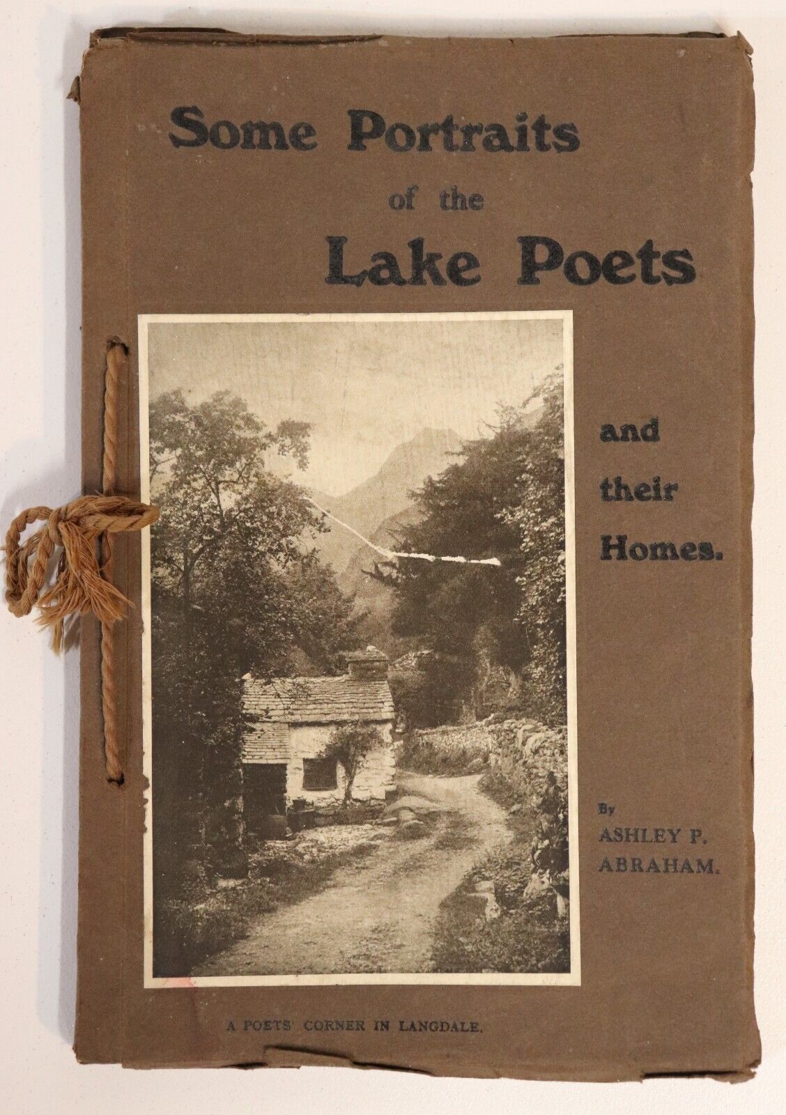 1913 Portraits Of The Lake Poets & Their Homes Antique British Poetry & Art Book