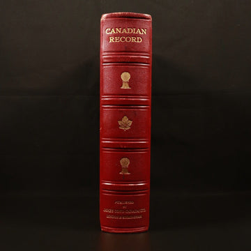 1937-38 The Canadian Record Of Men & Matters Antique Reference Book Leather Bind - 0