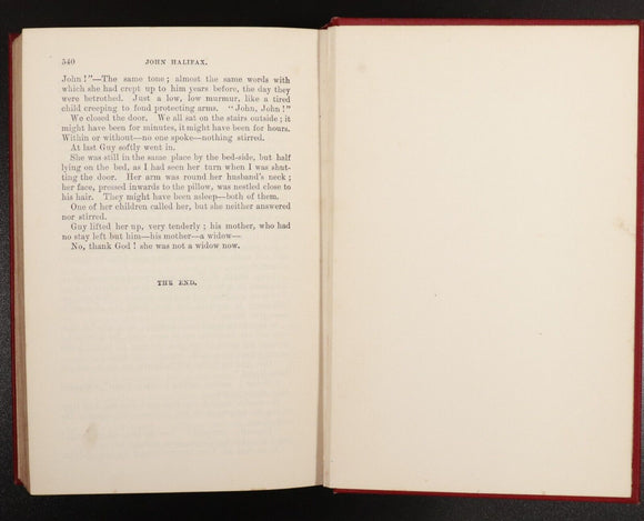 c1897 John Halifax, Gentleman by Miss Mulock Antiquarian British Literature Book