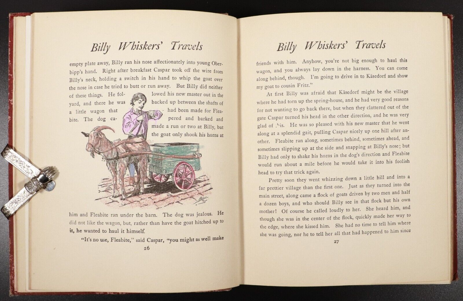 1907 Billy Whiskers' Travels by F.G. Wheeler Antique American Children's Book