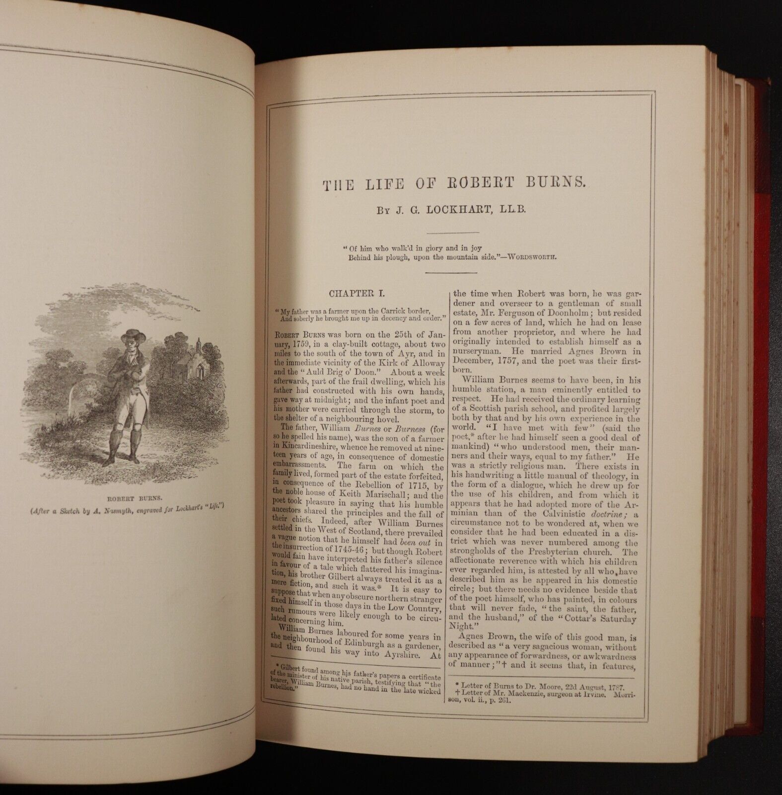 c1890 2vol The Works Of Robert Burns by William Wallace Antique Poetry Book Set