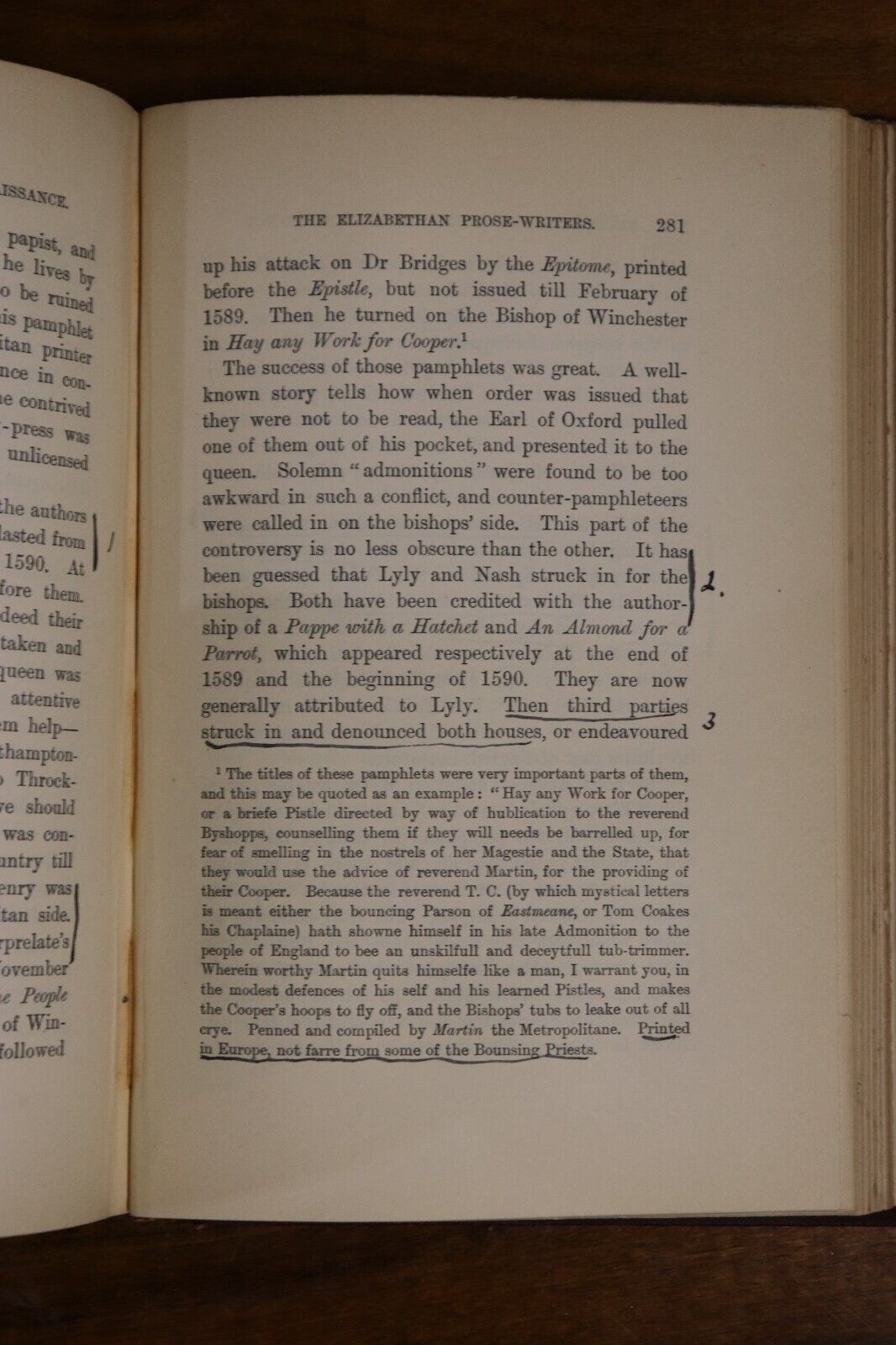 1898 The Later Renaissance: Periods of European Literature Antique Book