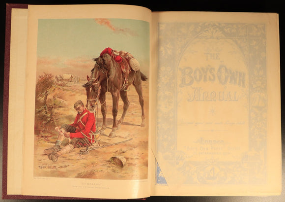 The Boys Own Annual 1897-98 Antique British Illustrated Boys Book Boys Own Paper