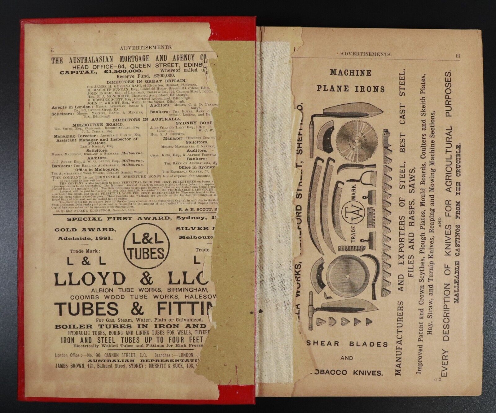 1894 Australian Handbook Directory Business Guide Antiquarian Reference Book