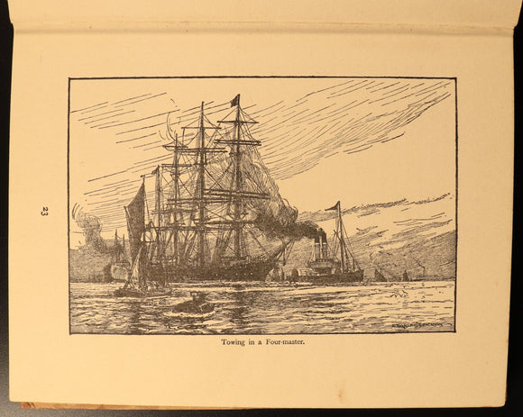 c1940 Round The Docks by GE Hopcroft Antique Maritime Theme Children's Book