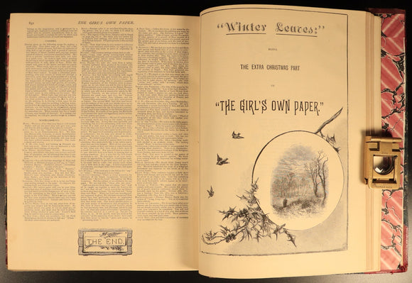 The Girls Own Annual 1883 Antique British Illustrated Girls Book Volume 4
