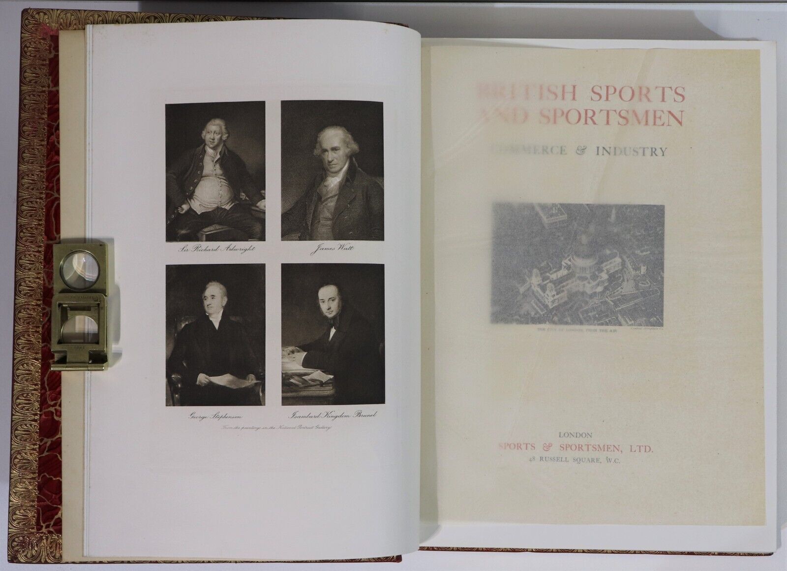 c1920 British Sports & Sportsmen Commerce & Industry Antique Sport History Book