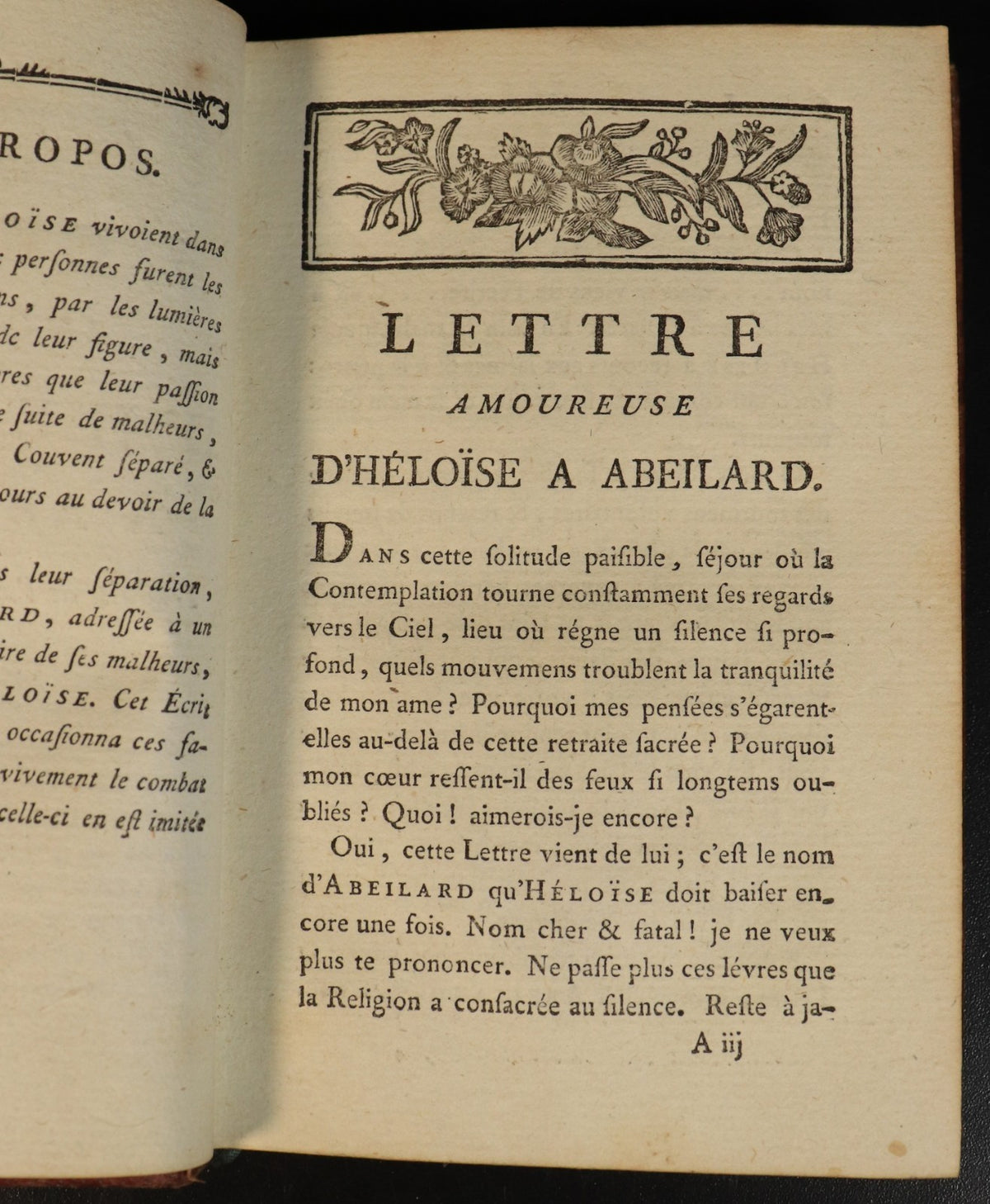 1780 2vol Heloise & Abelard Letters Antique French Love Letters Litera ...
