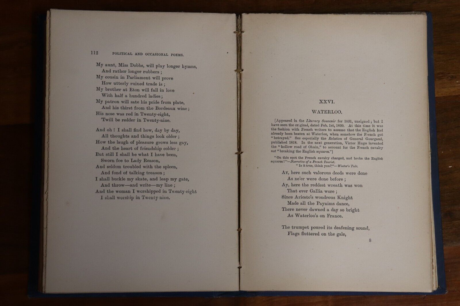 1888 Political & Poems Of Winthrop M. Praed Antique Literature Poetry Book