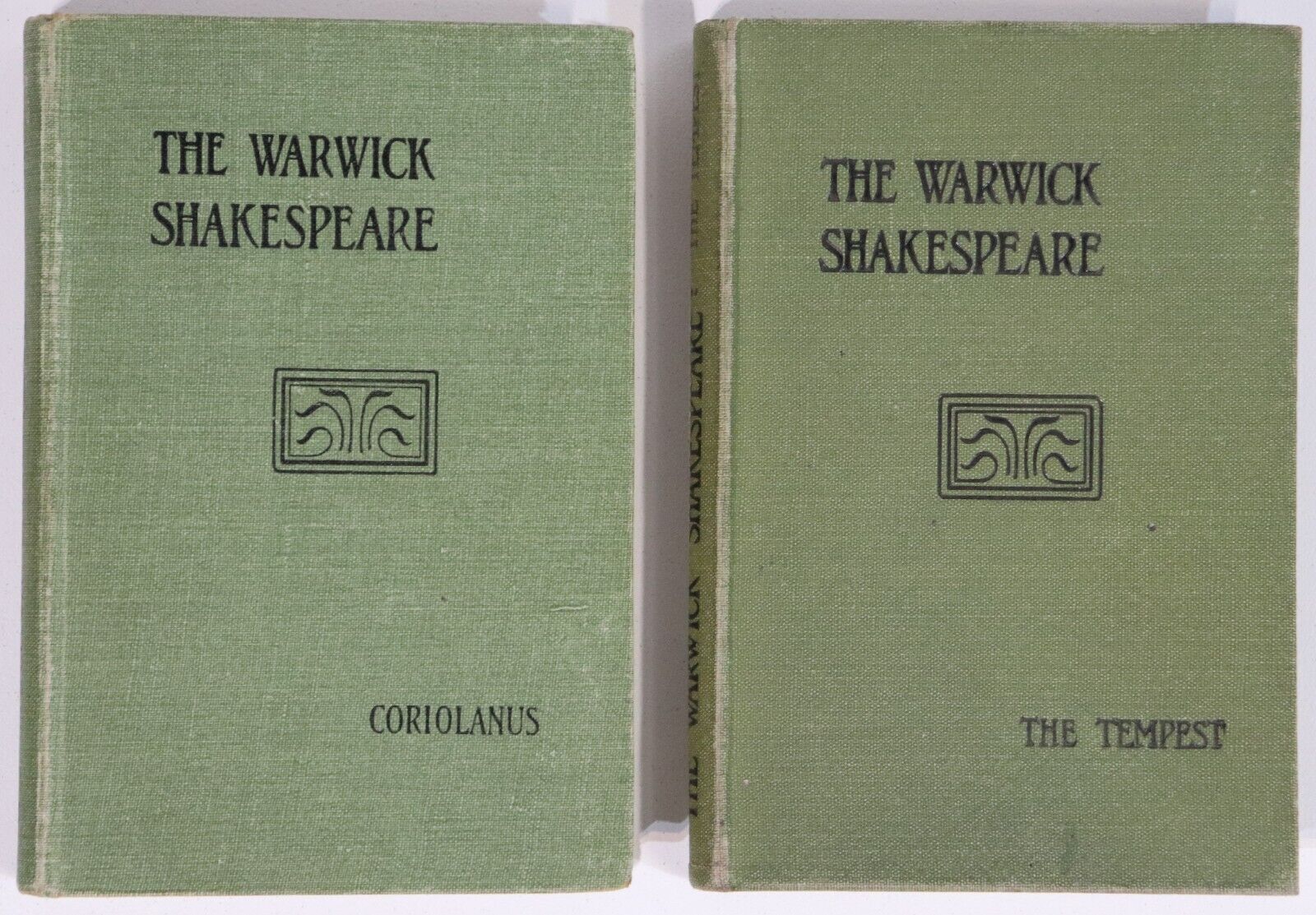 c1930 The Warwick Shakespeare: Coriolanus & Tempest Antique Literature Books - 0