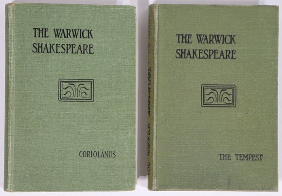 c1930 The Warwick Shakespeare: Coriolanus & Tempest Antique Literature Books