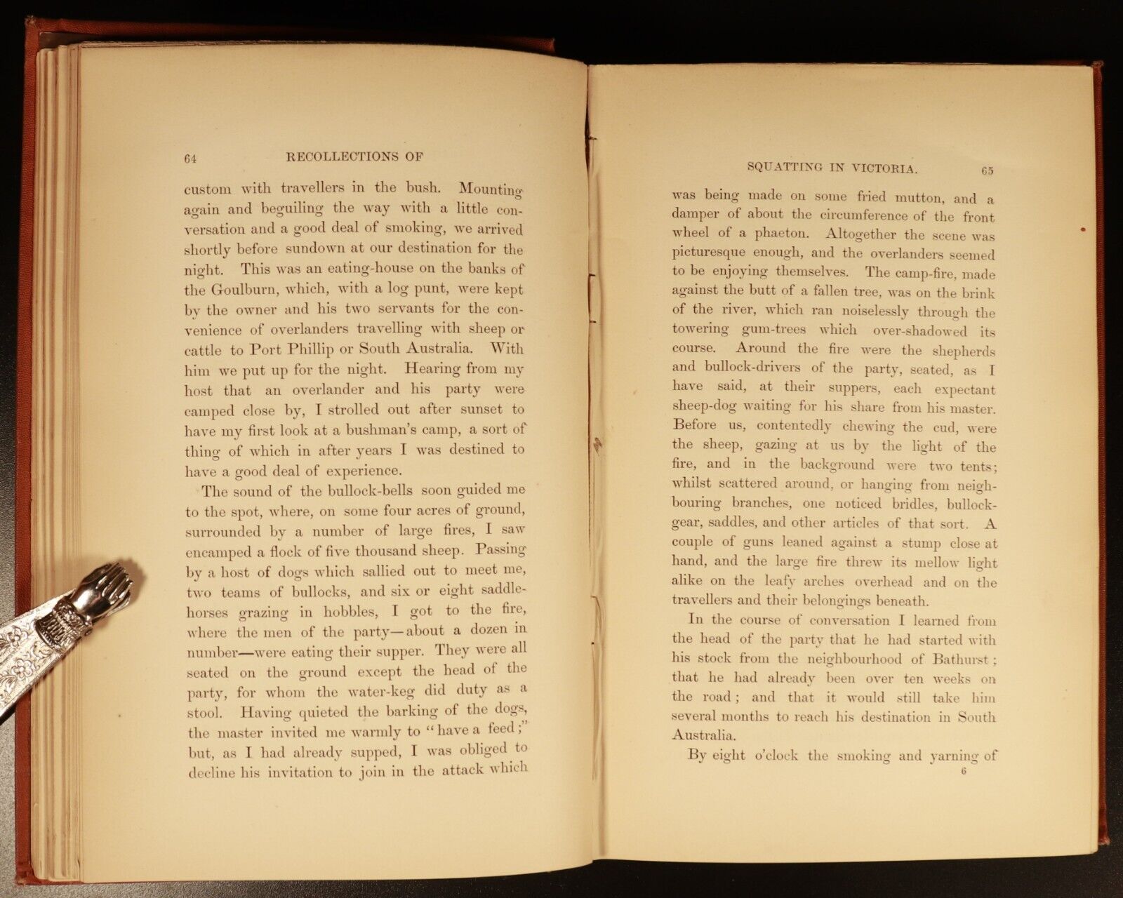 1883 Squatting In Victoria E.M. Curr Antiquarian Australian History Book VGC