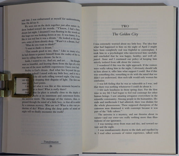 1988 Transformation by Whitley Streiber 1st Edition Science Fiction UFO Book