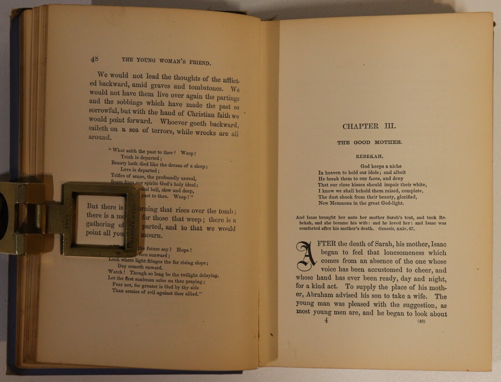 1886 The Young Woman's Friend by D.C. Eddy Antique Social Commentary Book