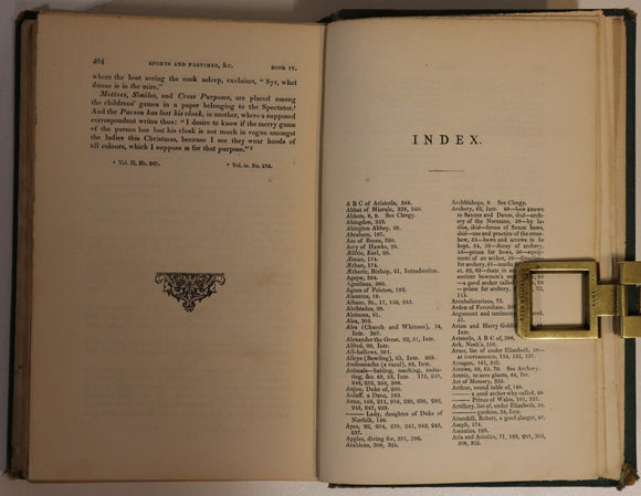 1868 The Sports & Pastimes Of The People Of England Antique British History Book