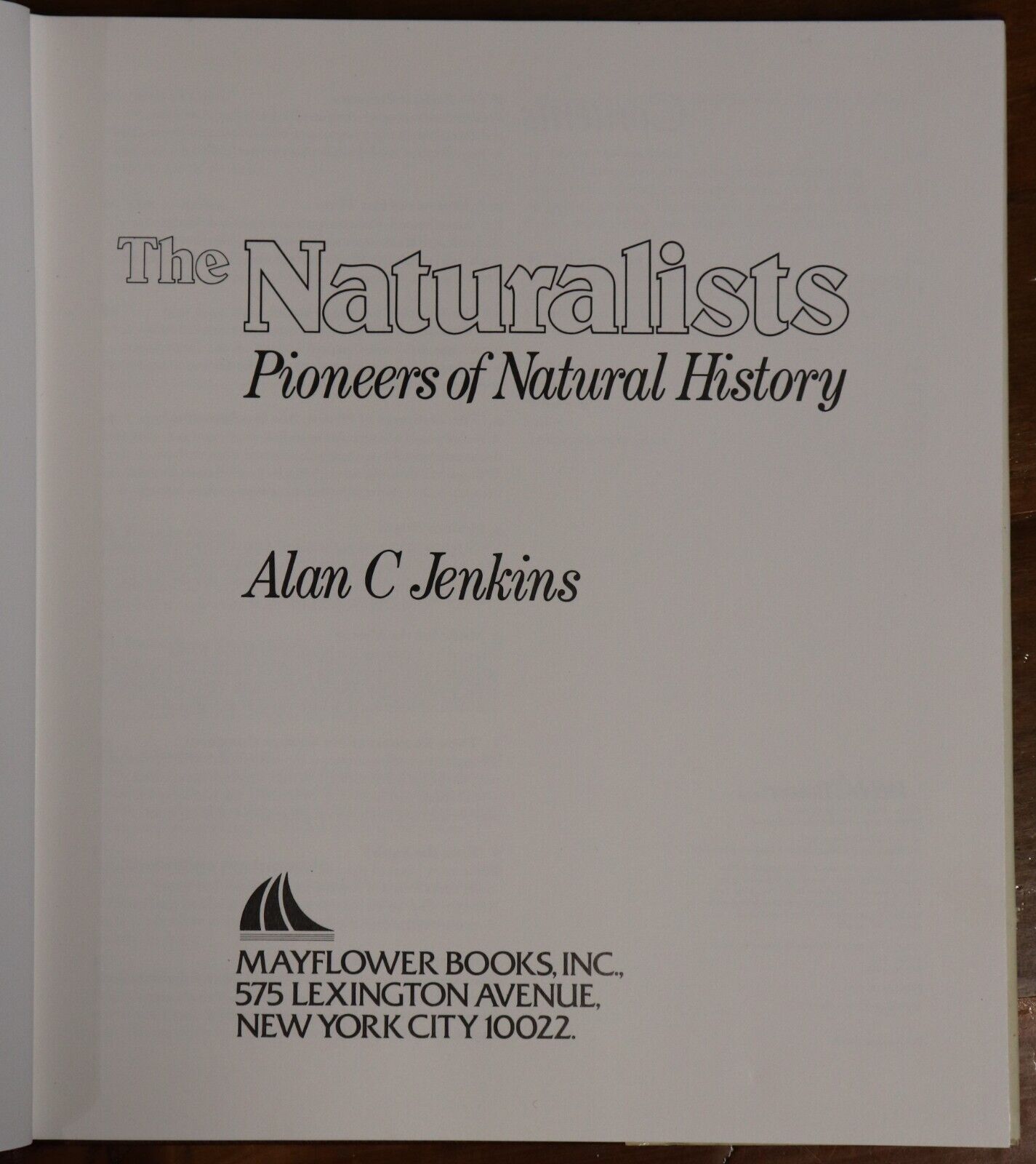 1978 The Naturalists by AC Jenkins Darwin Science & Nature History Book - 0