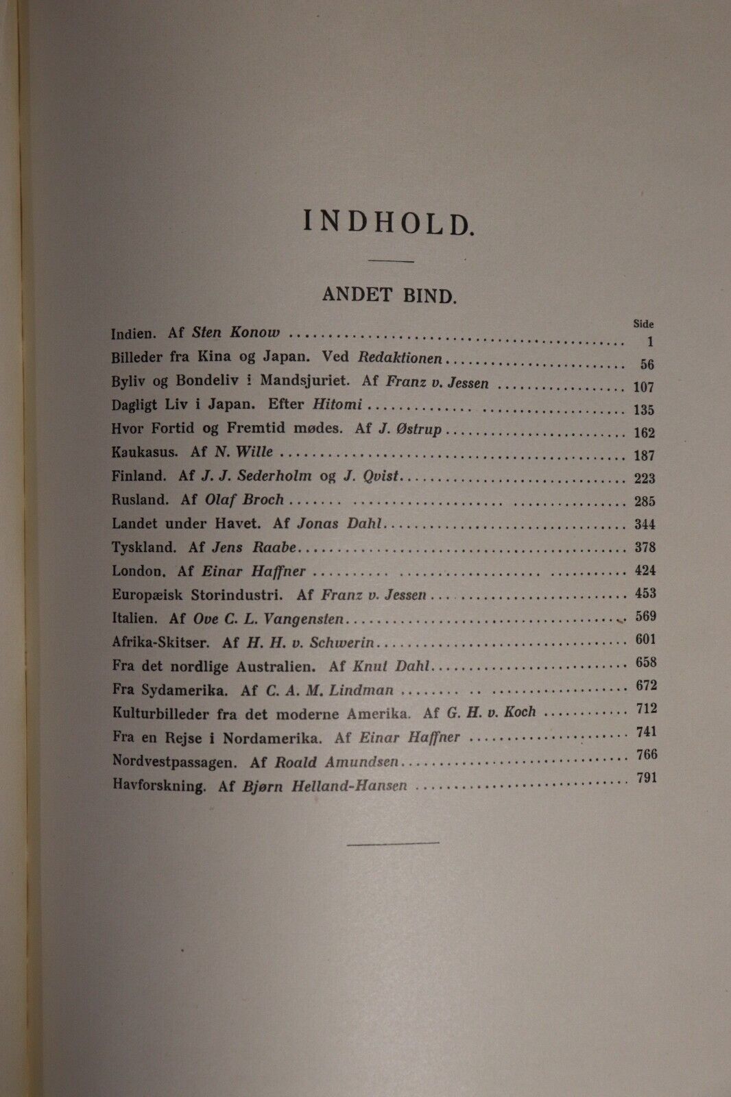 1911 Lande Og Folk Geografien Vol. 2 Antique Danish Geography Book