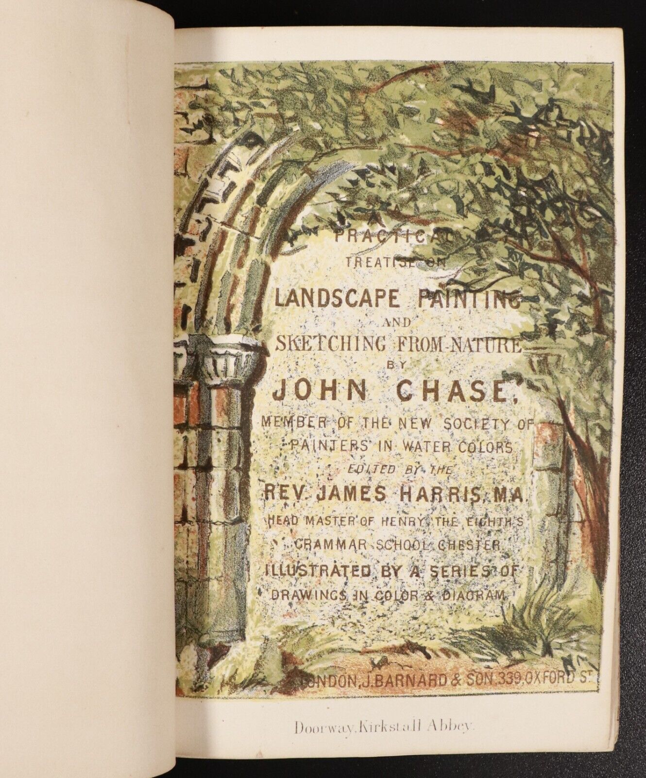 1859 Treatise On Landscape Painting by John Chase Antiquarian Art Book 4 Books