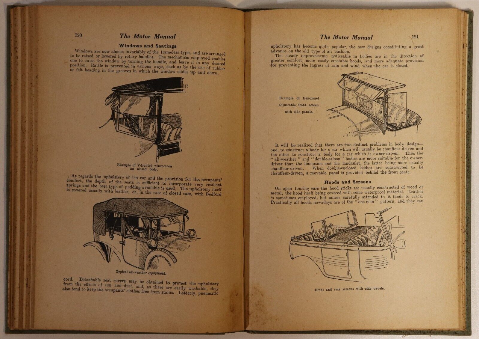 c1925 The Motor Manual 25th Edition Antique British Automotive Reference Book