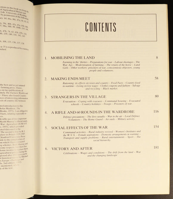 1988 War In The Countryside 1939-45 by Sadie Ward British Military History Book
