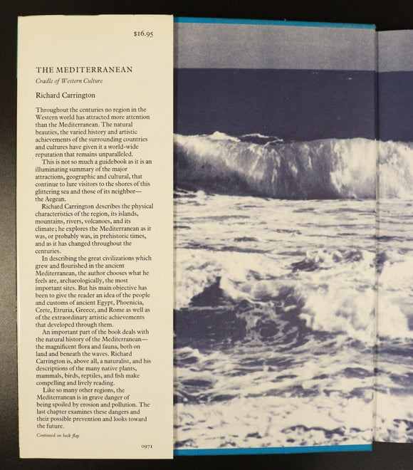 1971 The Mediterranean Cradle Of Western Culture by R. Carrington History Book