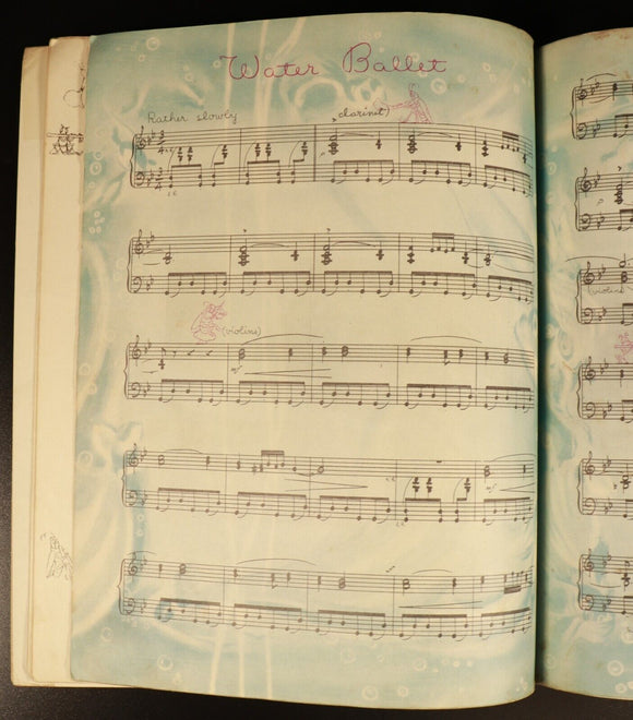 1940 The Nutcracker Suite by Walt Disney Antique Illustrated Childrens Book